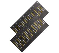 HYTROVE 2 Hojas de Calcomanías Adhesivas para Diapasón de Guitarra Eléctrica y Folk, Resistentes Decoloración Desgarro, Ideales para Principiantes