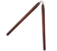 HYTROVE 2 Lápices Eternos sin Tinta Reutilizables para Estudiantes y Profesores Cuerpo de Madera y Aleación para Escritura y Dibujo Creativo