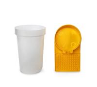 HYTROVE 2 Piezas Comedero para Colmenas de Abeja Gran Capacidad, Material Pet Multifuncional para Alimentación y Agua, Herramienta Esencial para Apicultores