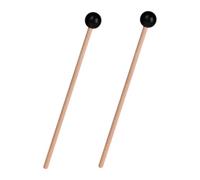 HYTROVE 2 Piezas de Mazos para Xilófono de Madera Pequeña, Cabezas de Acero y Goma, Baquetas para Percusión Portátil, Accesorios para Marimba y Campanas de Concierto Estilo Aleatorio