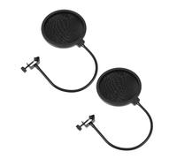 HYTROVE 2 piezas Filtro Antiviento para Micrófono con Brazo Estabilizador de para Grabación y Transmisiones Material Resistente y Práctico Compatible con Micrófonos Estándar