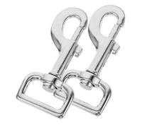 HYTROVE 2 Piezas Gancho Giratorio de Metal para Correa de Perro de Clips de Sujeción Conectores para Mascotas Resistente la Corrosión y para Correas Equipos Deportivos y Manualidades
