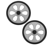 HYTROVE 2 piezas Ruedas para Carrito Repuesto Duradero con Eje Grueso Protección Suelo Funcionamiento Silencioso Compatibles con Carros Supermercado y Carritos de Mano