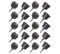 HYTROVE 20 piezas Cajas de Plástico para Fertilizante de Bonsáis con Tapa Grandes para Jardinería Contenedores Prácticos para Flores Orquídeas y Plantas Pequeñas Fácil Inserción Suelo