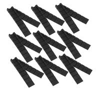 HYTROVE 20 Piezas Cuñas Niveladoras Flexibles para Muebles Topes Antideslizantes para Patas de Sillas y Sofás Estabilizadores para Suelos Irregulares Negro Pequeño