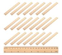 HYTROVE 20 Reglas de Madera Multifunción para Estudiantes y Arquitectos, Medición Precisa y Portátil, Color Beige Adecuado para Diseño Gráfico y Corte de Líneas