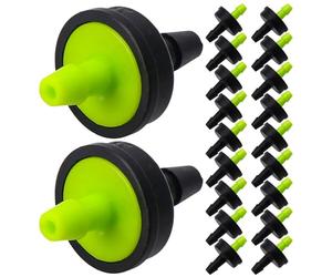 HYTROVE 200 Unidades Drip Irrigation Drippers Pressure Compensating Emitters With Barb Fitting For Garden Hydroponics Orchard And Potted Plant Watering Systems