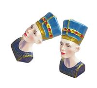 HYTROVE 2piezas Estatua De Cleopatra Adorno De Reina Egipcia Figura Decorativa De Escritorio para y Decoración del Hogar