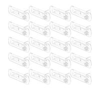HYTROVE 30 Piezas de Clavijas de Soporte para Estantes de Plástico, Pasadores para Estantes de Gabinete de 18mm, Clips de Fijación Rápida y Amplia Aplicación para Estanterías