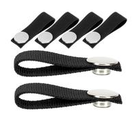 HYTROVE 3pares Correa de Barbilla Desmontable para Casco de Hockey Repuesto Seguro con Broche de Presión Accesorios de Poliéster y Aluminio para Deportes sobre Hielo