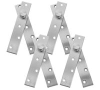 HYTROVE 4 Bisagras Pivotantes Ocultas de Acero Inoxidable Eje Ascendente y Descendente, Antióxido, para Puerta Secreta y Gabinete de Almacenamiento