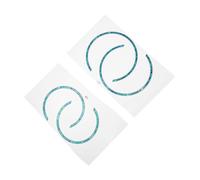 HYTROVE 4 Pegatinas de Roseta para Boca de Guitarra Acústica y Clásica, Anillo de Orificio de Sonido de Madera, Adhesivo Autoadhesivo Resistente al Desgaste, Decoración para Guitarra