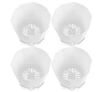 HYTROVE 4 Piezas Maceta Automática de Riego por Goteo de Plástico para Interior y Exterior Maceta Decorativa para Plantas de Jardín con Sistema de Absorción de Agua