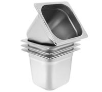 HYTROVE 4 Sartenes de Vapor de Acero Inoxidable para Buffet y Hotel, Gran Capacidad, Fácil de Limpiar, Diseño Elegante y Profesional para Cocina al Vapor en Restaurantes