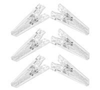 HYTROVE 6 Piezas Pinzas de Plástico Multifunción para Coser y Mostrar Fotos Abrazaderas Resistentes y Diseño Estilizado para Uso en Manualidades y Hogar