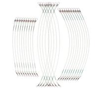 HYTROVE 60 Piezas de Líderes de Pesca de Alambre de Acero Resistentes con Eslabones Giratorios, Ideales para Pesca en Agua Dulce y Salada, Accesorios Versátiles para Pescadores