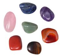 HYTROVE 7 Piezas Cristal Natural, también Llamado Cristales Terapéuticos, de Cristal, para Meditación y Colección, Equilibrio Energético, Tacto Suave y Delicado, Querido
