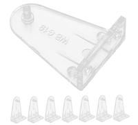 HYTROVE 8 Piezas Soporte de Acrílico Transparente con Tornillos de Instalación Compatible con Persianas y Cortinas