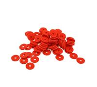 HYTROVE 90piezas Arandelas De Fieltro Piano Para Instrumentos Arandelas Nivelación Anillos Pequeños Accesorios Afinación Teclados y Dispositivos Rojos