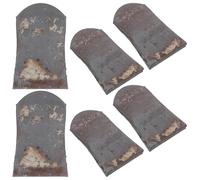 HYTROVE Accesorios de Repuesto para Azadas, 6 Cuñas de Hierro de 7,3 MM para Azada Pequeña y Mantenimiento de Jardín, Herramienta para Césped y Cultivo