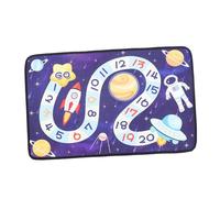 HYTROVE Alfombra Infantil con Diseño de Cohete Alfombra para Desarrollo Cognitivo y Actividades Interactivas Antideslizante y para Niñas
