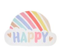 HYTROVE Alfombrilla Antideslizante de Poliéster Diseño de Arcoíris, Absorbente y Transpirable para Baño y Entrada de Casa