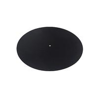HYTROVE Alfombrilla Antiestática Para Plato Giratorio De Vinilo De Lana, Diámetro 295 Mm, Color Negro, Almohadilla Antivibración Compatible Tocadiscos Para Reproducción De Sonido Precisa
