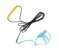 HYTROVE Arnés Ajustable para Pájaros Azul para Entrenamiento de Vuelo al Aire Libre, Cuerda Voladora Ligera y Resistente para Loros y Cacatúas, Cuerda de Tracción Segura para Actividades
