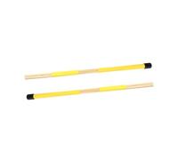 HYTROVE Baquetas De Madera Para Batería Jazz y Folk Varillas Livianas Escobillas Para Color Amarillo Accesorio Duradero