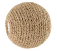 HYTROVE Bola de Repuesto para Columpio para Gatos Bolas rascadoras para Gatos Bola interactiva Gato Juguete de dentición de Gatito rascadores para Bolas de Gatito sisal Marrón Claro
