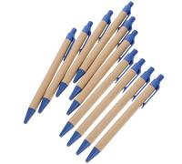 HYTROVE Bolígrafo Retráctil Azul Tinta Estable, Paquete de 10 Piezas