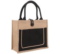 HYTROVE Bolsa de Compras Tejida de Yute, Ligera y Fácil de Guardar, Bolso Multiusos con Gran Capacidad Adecuado para Regalos en Cumpleaños y Días Obsequios