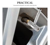 HYTROVE Boquilla de Bomba de Inflado para Neumáticos de Coche y Bicicleta, Accesorio de Válvula de Aleación Compacta y Portátil, 2 Piezas para Viajes y Uso Diario