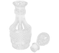 HYTROVE Botella de Whisky de Vidrio 500ml Diseño Simple y Elegante, Resistente al Desgaste y Superficie Lisa para Uso Decorativo y Funcional