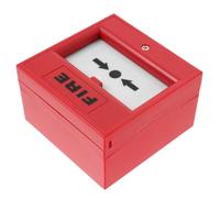 HYTROVE Botón Manual de Alarma de Emergencia Activación Rápida y Control Manual Mejorado de Plástico Rojo Cumplimiento Normas de Seguridad contra Incendios para Corredores y Escuelas