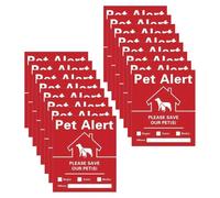 HYTROVE Calcomanías de Alerta de Emergencia para Ventanas Pegatinas de de Mascotas 30 Piezas Calcomanías Reflectantes Seguridad Emergencias Instrucciones Claras