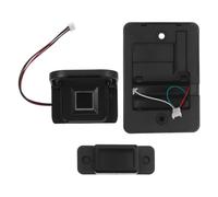 HYTROVE Cerradura de Cajón con Huella Dactilar Negra para Gabinete y Mueble, Instalación sin Taladro con Tirador, Protección de Privacidad Adecuado para Hogar y Oficina
