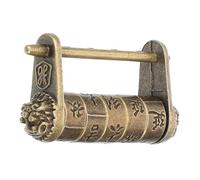 HYTROVE Cerradura de Combinación Vintage Caracteres Antiguos, Aleación de Zinc Resistente Óxido, Adecuado para Armarios y Cajas Clásicas