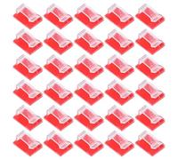 HYTROVE Clips Adhesivos para Cables Transparentes R 100 Unidades Organizadores de Cables para Escritorio y Hogar Diseño Compacto Tamaño 14 X 18 MM