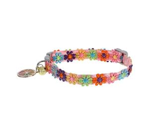 HYTROVE Collar para Perros Pequeños y Gatitos Diseño de Flores de Encaje Collar Ajustable y Elástico para Mascotas