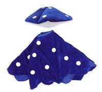 HYTROVE Conjunto Gorro y Bufanda de Hongo Azul para Disfraz, Material Cómodo y Diseño Único para Eventos Temáticos y Presentaciones en Escenario