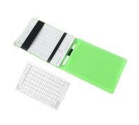 HYTROVE Cuaderno de Anotaciones de Golf Portátil de PU Piel Negra Libro de Registro de Puntuaciones 2 Piezas 1 Cuaderno 1 Tarjeta Protector Resistente al Sudor y Polvo para Campo de