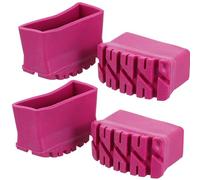 HYTROVE Cubiertas Protectoras para Pies de Escalera Plegable, Juego de 4 Piezas de Goma Antideslizante, Accesorio para Escaleras Multiposición en Hogar y Taller