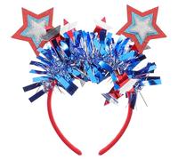 HYTROVE Diadema Patriótica Ligera y Fácil de Usar para Fiesta del Día Banda Cabello de Plástico y Tela para Celebraciones