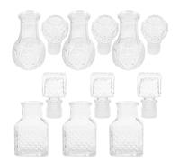 HYTROVE Dispensador de Botellas de Licor de Vidrio 6 Piezas 50 Ml Portátil y Versátil Diseño Elegante y Único para Reuniones Familiares y Fiestas