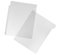 HYTROVE Divisores de Planificador de Plástico, 8 Hojas Pestañas y Orificios, Separadores para Blocs de Notas y Archivadores en Ambientes Profesionales