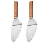HYTROVE Espátula para Pizza de Acero Inoxidable Mango Antideslizante, Pala Triangular Ergonómica para Pizzerías y Restaurantes, Paquete de 2 Unidades