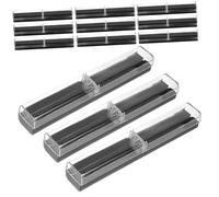 HYTROVE Estuche para Bolígrafos Plástico Translúcido Tamaño Compacto, Set De 12 Unidades, Almacenamiento Ligero y Portátil, Adecuado para Oficina, Escuela y Viajes