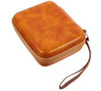 HYTROVE Estuche para Púas de Guitarra de Gran Capacidad Diseño Minimalista, Hecho de Cuero PU y Nylon, Almacenamiento Versátil para Músicos y Aficionados la Canción