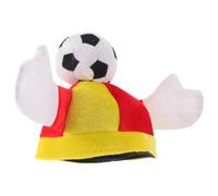 HYTROVE Gorro Accesorio Versátil de Aficionado al Fútbol de Terciopelo con Diseño de Mano y Ajuste Cómodo para Fiesta de Fútbol para Eventos de Celebración